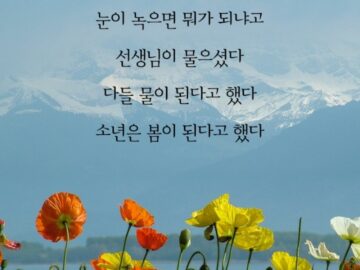 ◆ 오늘만이 내 삶의 전부 ◆